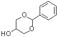structure of CAS# 1708-40-3, 2-Phenyl-1,3-dioxan-5-ol;2-Phenyl-1,3-dioxinan-5-ol; 5-Hydroxy-2-phenyl-1,3-dioxane; Benzaldehyde cyclic 2-hydroxytrimethylene acetal; NSC 97343