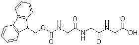 N-[N-[N-[(9H-Fluoren-9-ylmethoxy)carbonyl]glycyl]glycyl]-glycine molecular structure (CAS 170941-79-4)