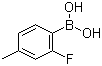 结构式 CAS# 170981-26-7, 2-氟-4-甲基苯硼酸
