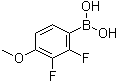 结构式 CAS# 170981-41-6, 2,3-二氟-4-甲氧基苯硼酸