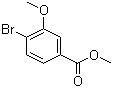 结构式 CAS# 17100-63-9, 4-溴-3-甲氧基苯甲酸甲酯