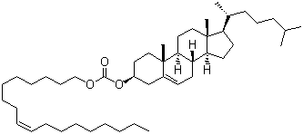 structure of CAS# 17110-51-9, Cholesteryl oleyl carbonate;5-Cholesten-3-yl 9-octadecenyl carbonate; Cholesterol 9-octadecenyl carbonate
