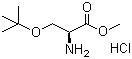 structure of CAS# 17114-97-5, O-tert-Butyl-L-serine methyl ester hydrochloride;H-Ser(tBu)-OMe HCl