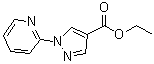 structure of CAS# 171193-35-4, 1-(Pyridin-2-yl)-1H-pyrazole-4-carboxylic acid ethyl ester;Ethyl 1-(pyridin-2-yl)-1H-pyrazole-4-carboxylate