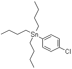 三丁基(4-氯苯基)锡烷分子结构 (CAS 17151-48-3)