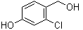 structure of CAS# 171569-42-9, 2-Chloro-4-hydroxybenzenemethanol;3-Chloro-4-(hydroxymethyl)phenol