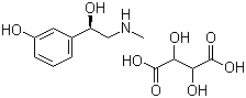 (-)-Phenylephrine hydrogentartrate molecular structure (CAS 17162-39-9)