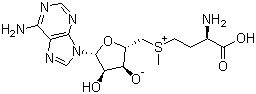 S-Adenosyl-DL-methionine molecular structure (CAS 17176-17-9)