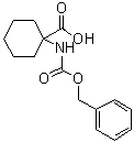 结构式 CAS# 17191-43-4, 1-[[苄氧羰基]氨基]环己烷羧酸