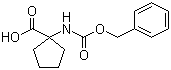 structure of CAS# 17191-44-5, Cbz-1-amino-1-cyclopentanecarboxylic acid