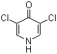 结构式 CAS# 17228-70-5, 3,5-二氯-4-羟基吡啶; 3,5-二氯吡啶-4-酮