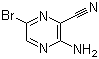 structure of CAS# 17231-51-5, 3-Amino-6-bromopyrazine-2-carbonitrile