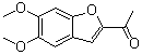 结构式 CAS# 17249-61-5, 2-乙酰基-5,6-二甲氧基苯并呋喃
