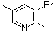 3-Bromo-2-fluoro-5-methylpyridine molecular structure (CAS 17282-01-8)