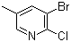 2-Chloro-3-bromo-5-methylpyridine molecular structure (CAS 17282-03-0)