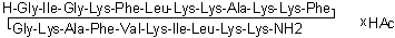 Pexiganan acetate molecular structure (CAS 172820-23-4)
