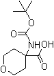 structure of CAS# 172843-97-9, 4-[(tert-Butoxycarbonyl)amino]tetrahydro-2H-pyran-4-carboxylic acid;4-(Boc-amino)tetrahydropyran-4-carboxylic acid