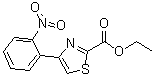 结构式 CAS# 172848-60-1, 4-(2-硝基苯基)-2-噻唑羧酸乙酯