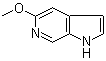 5-Methoxy-1H-pyrrolo[2,3-c]pyridine molecular structure (CAS 17288-53-8)
