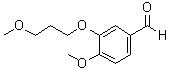structure of CAS# 172900-75-3, 3-(3-Methoxypropoxy)-4-methoxybenzaldehyde;4-Methoxy-3-(3-methoxypropoxy)benzaldehyde