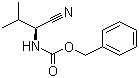 structure of CAS# 17343-55-4, (S)-N-Cbz-Valinenitrile;[(1S)-1-Cyano-2-methylpropyl]carbamic acid benzyl ester