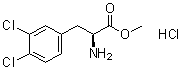 结构式 CAS# 173522-95-7, 3,4-二氯-L-苯丙氨酸甲酯盐酸盐