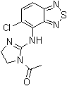 结构式 CAS# 173532-15-5, 1-乙酰基-N-(5-氯-2,1,3-苯并噻二唑-4-基)-4,5-二氢-1H-咪唑-2-胺