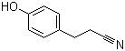 structure of CAS# 17362-17-3, 3-(4-Hydroxyphenyl)propanenitrile