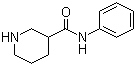 结构式 CAS# 173987-10-5, N-苯基哌啶-3-甲酰胺