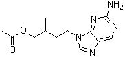 2-Amino-beta-methyl-9H-purine-9-butanol acetate (ester) molecular structure (CAS 174155-70-5)