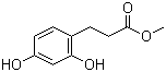 structure of CAS# 17422-90-1, Methyl 3-(2,4-dihydroxyphenyl)propionate