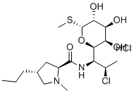 结构式 CAS# 17431-55-9, 7-表克林霉素盐酸盐