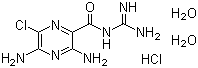 Amiloride hydrochloride dihydrate molecular structure (CAS 17440-83-4)