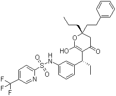 Tipranavir molecular structure (CAS 174484-41-4)