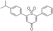 2-[4-(1-Methylethyl)phenyl]-6-phenyl-4H-thiopyran-4-one 1,1-dioxide molecular structure (CAS 174493-23-3)