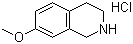structure of CAS# 1745-05-7, 7-Methoxy-1,2,3,4-tetrahydroisoquinoline hydrochloride
