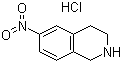 结构式 CAS# 174648-98-7, 1,2,3,4-四氢-6-硝基异喹啉单盐酸盐