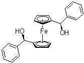 结构式 CAS# 174689-60-2, (R,R)-1,1'-二(羟基(苯基)甲基)二茂铁