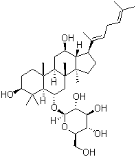 structure of CAS# 174721-08-5, Ginsenoside Rh4;(3beta,6alpha,12beta,20E)-3,12-Dihydroxydammara-20(22),24-dien-6-yl-beta-D-glucopyranoside