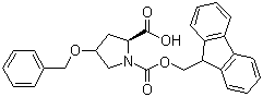 Fmoc-O-Benzyl-L-4-hydroxyproline molecular structure (CAS 174800-02-3)