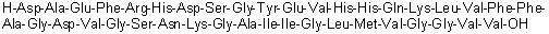 L-alpha-Aspartyl-L-alanyl-L-alpha-glutamyl-L-phenylalanyl-L-arginyl-L-histidyl-L-alpha-aspartyl-L-serylglycyl-L-tyrosyl-L-alpha-glutamyl-L-valyl-L-histidyl-L-histidyl-L-glutaminyl-L-lysyl-L-leucyl-L-valyl-L-phenylalanyl-L-phenylalanyl-L-alanylglycyl-L-alpha-aspartyl-L-valylglycyl-L-seryl-L-asparaginyl-L-lysylglycyl-L-alanyl-L-isoleucyl-L-isoleucylglycyl-L-leucyl-L-methionyl-L-valylglycylglycyl-L-valyl-L-valine molecular structure (CAS 175010-18-1)