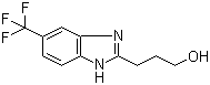 structure of CAS# 175135-15-6, 2-(3-Hydroxypropyl)-5-(trifluoromethyl)benzimidazole;3-[5-(Trifluoromethyl)-1H-benzo[d]imidazol-2-yl]propan-1-ol