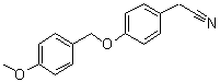 4-[(4-甲氧基苯基)甲氧基]苯乙腈分子结构 (CAS 175135-47-4)