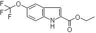 结构式 CAS# 175203-82-4, 5-三氟甲氧基-1H-吲哚-2-羧酸乙酯