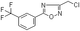structure of CAS# 175205-63-7, 3-Chloromethyl-5-[3-(trifluoromethyl)phenyl]-1,2,4-oxadiazole