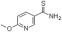6-甲氧基吡啶-3-硫代甲酰胺分子结构 (CAS 175277-49-3)