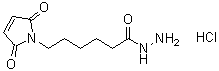 2,5-二氢-2,5-二氧代-1H-吡咯-1-己酸酰肼单盐酸盐分子结构 (CAS 175290-73-0)