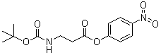 N-叔丁氧羰基-beta-丙氨酸 4-硝基苯酯分子结构 (CAS 17547-09-0)
