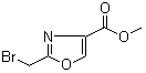 structure of CAS# 175551-77-6, Methyl 2-(bromomethyl)oxazole-4-carboxylate;2-(Bromomethyl)-4-oxazolecarboxylic acid methyl ester