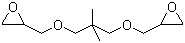 structure of CAS# 17557-23-2, Neopentyl glycol diglycidyl ether ;1,3-Bis(2,3-epoxypropoxy)-2,2-dimethylpropane